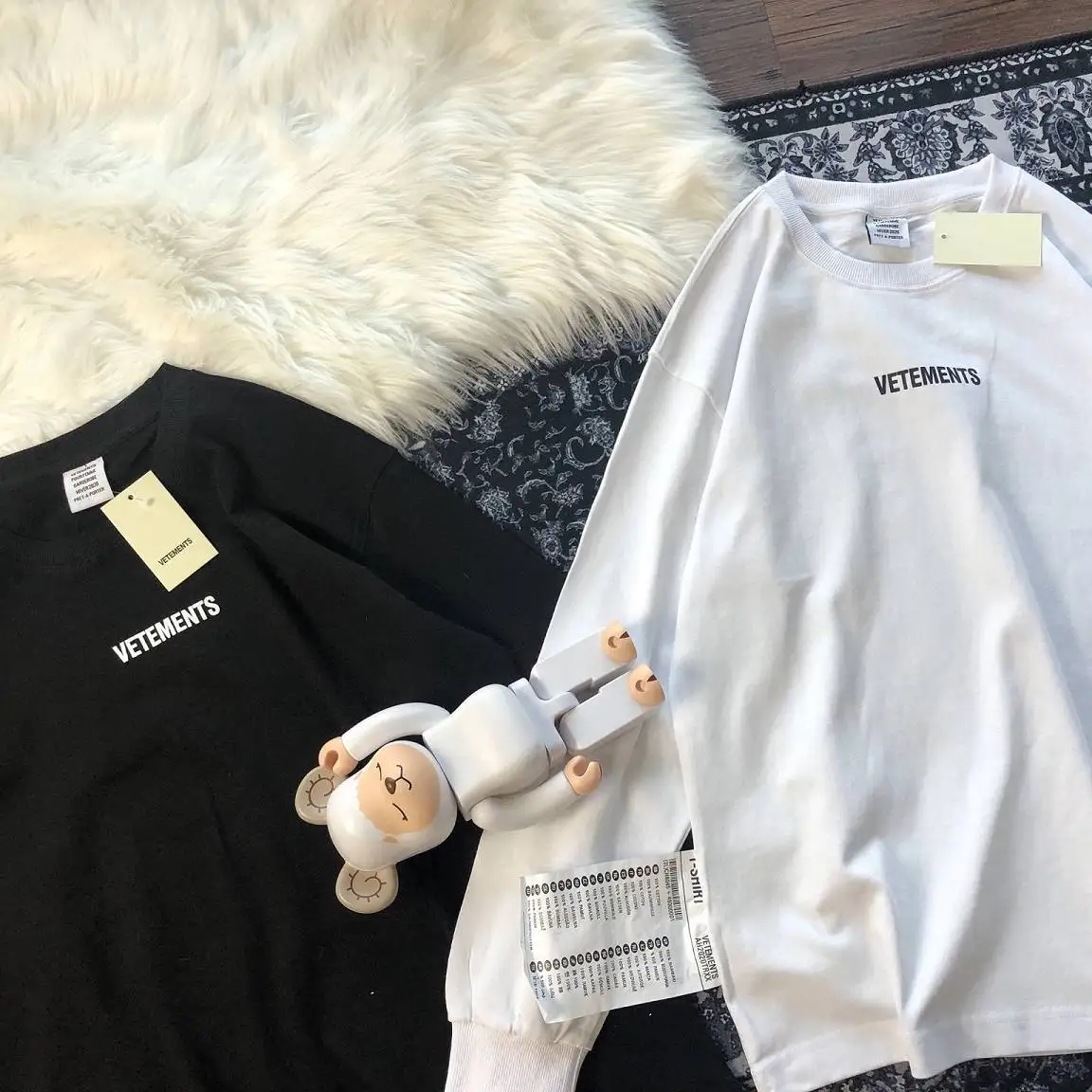 VETEMENTS футболки с длинными рукавами kanye west повседневные Забавные футболки для мужчин и женщин уличная одежда в стиле хип-хоп vetements fog футболки