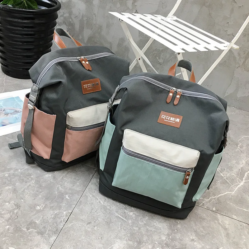

Backpack Backpack Fashion Korean-style Harajuku Ulzzang2019 New Style High School Students Simple Contrast Color Campus Women's