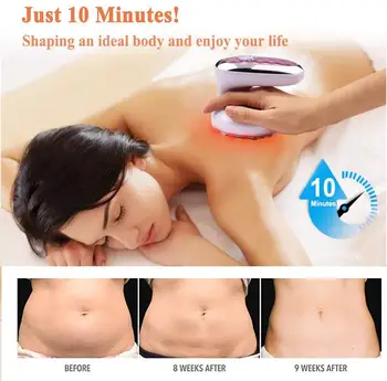 

Ultrasound Cavitation Body Shaping Massager Red Light Weight Loss Machine 3 in 1 Rechargeable Fat Remover Vibration Beauty Tools