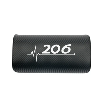 

1pcs car neck pillows both side pu leather single headrest for Peugeot 206 207 Accessories Car Styling