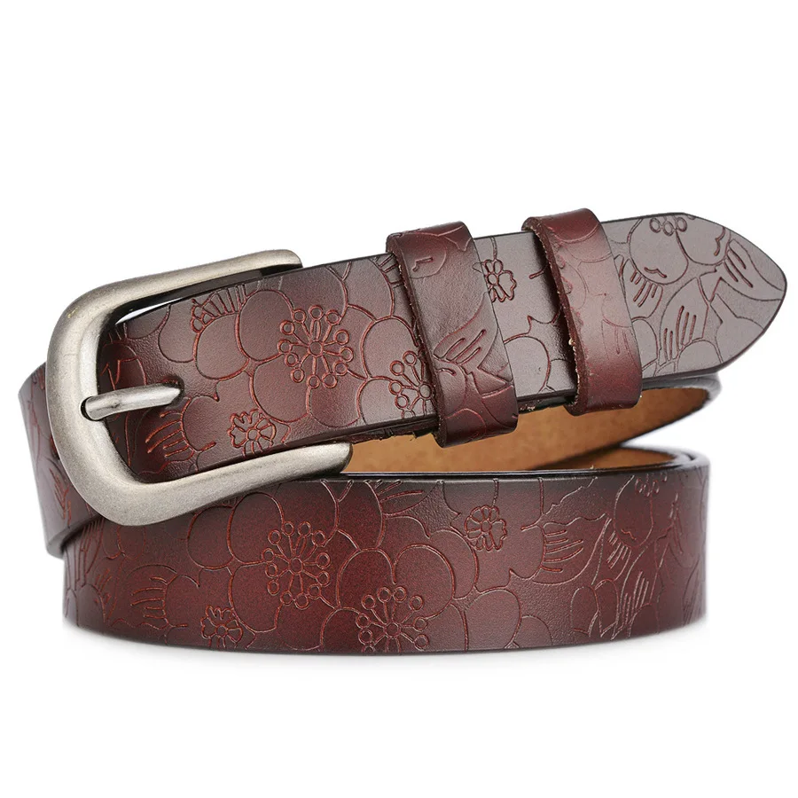Genuine Leather Belts For Women Luxury Strap Female Fashion Classic Vintage Pin Buckle Men Belt Decoration Waist Belt