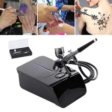 13L 25psi Двойное действие Мини Аэрограф воздушный насос спрей кисти макияж татуировки набор инструментов