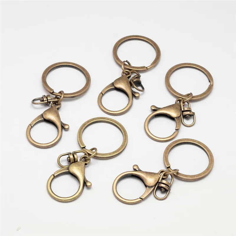 

100pcs Iron Lobster Clasp Key Chains Hook Keyrings for Jewelry Making DIY Key Chains Accessories Findings 68mm