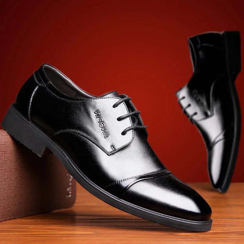 

2019 Spring New Products Men Business Formal Wear Leather Shoes MEN'S Casual Shoes MEN'S Leather Shoes round Head Single Shoes S