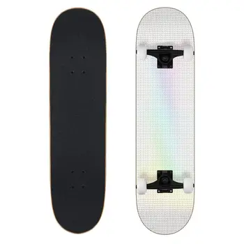 

AODI 31Inch Skateboard Longboard for Beginners, Complete Skateboard Canadian 7 Layer Maple Wood Kick Skate Board for Kids Adults