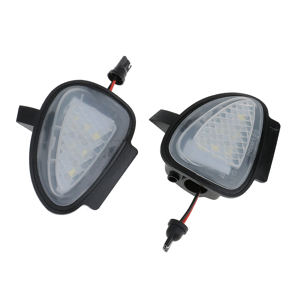 2x High Power White LED Side Mirror Puddle Lights For Vw Golf 5 6