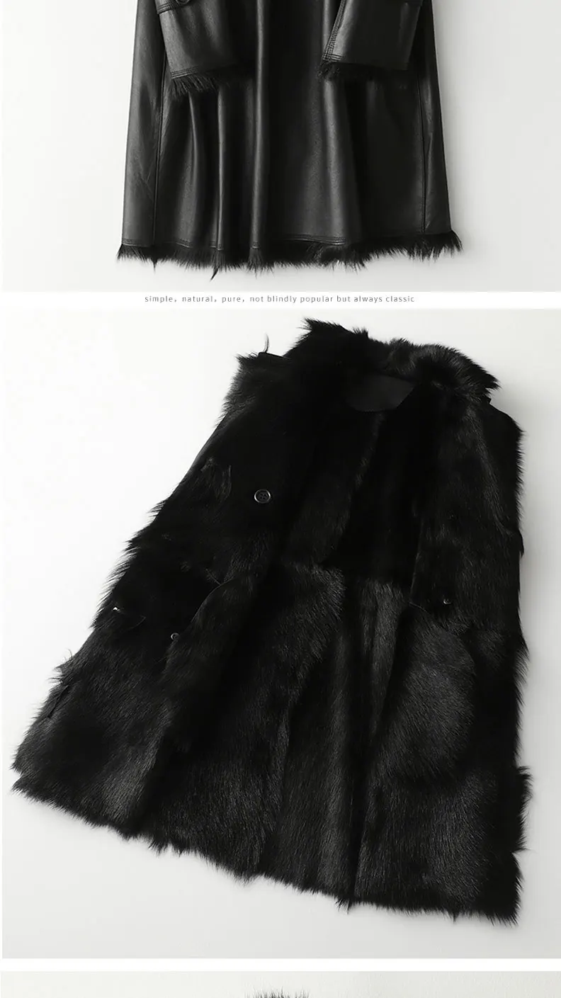 Природный натуральный мех, пальто, женская куртка из натуральной кожи, осенне-зимнее пальто, женская одежда,, корейская детская куртка из овечьей кожи, двухсторонние Топы