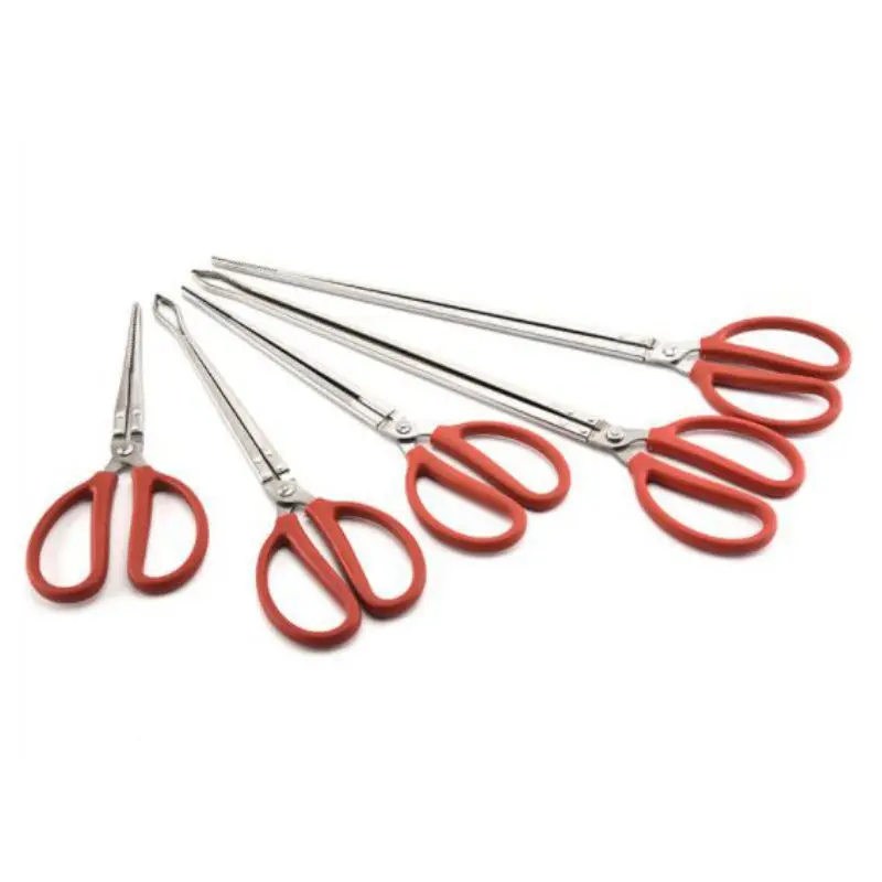 

30cm/38cm/52cm Crab Clip Snake Cage Loach Finless Paling Clip Multifunctionele Claw Catch Fishing Tools Silver Fishing Plier