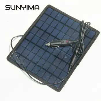 

SUNYIMA 5W 18V Solar Car Battery Charger Solars Power Battery Core Board Rechargeable 12V Car Battery High Quality Solar Charger