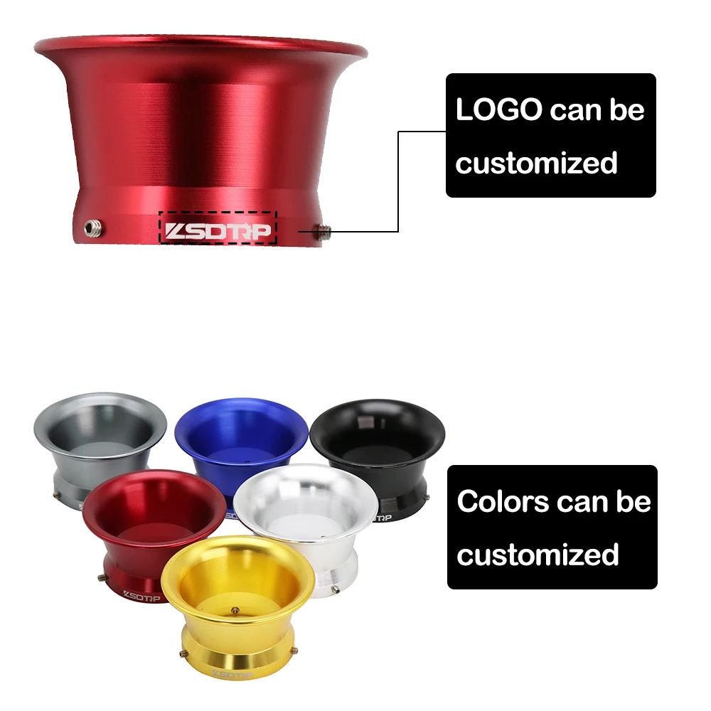 55mm CNC Aluminum Air Filter Interface Cup OKO KOSO MIKUNI PE PWK 32/34 Motorcycle Carburetor