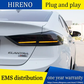 

Car Styling for Hyundai ELANTRA 2017 TAIL Lights LED Tail Light LED Rear Lamp DRL+Brake+Reversing dynamic turn signal