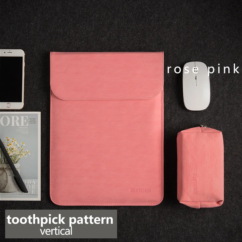 V Pink Textured Чехол для ноутбука microsoft Surface Pro 6, чехол для ноутбука Surface, сумка для ноутбука Surface Pro 34567 с мешком питания - Цвет: V Pink Textured