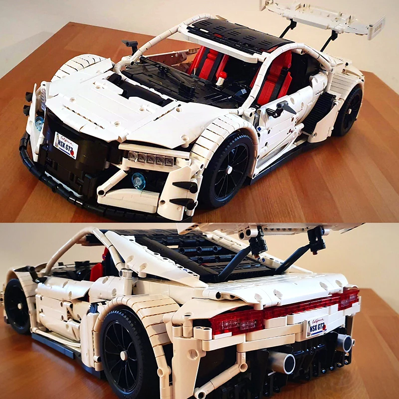 MOC-10858 Technic серии NSX спортивный автомобиль мощность функция Fit Technic наборы строительные блоки кирпичи игрушки для детей Рождественский подарок