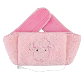 

USB Heated Electric Waist Belt Heating Heating Dysmenorrhea Artifact Warmer Winter Plush Hand Abdomen Warmer Body Care