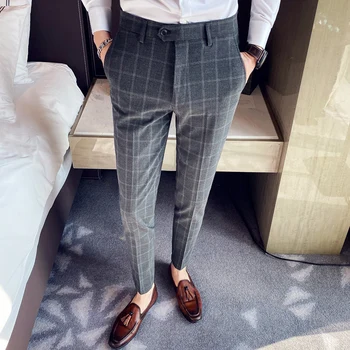 plaid formal pants