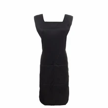 Высокий черный салон парикмахерские волосы резка фартук накидка для парикмахер стилист практичная Парикмахерская Ткань KTC 66