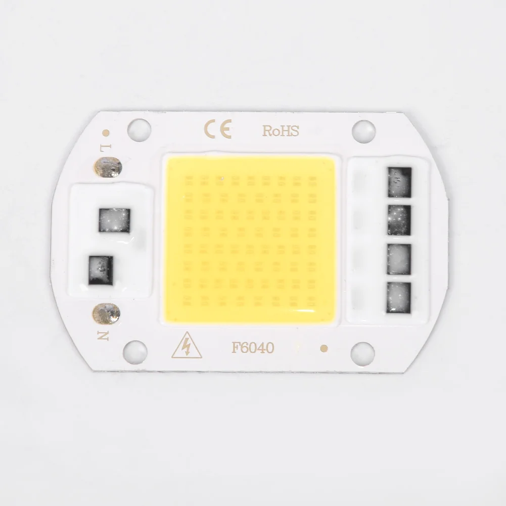 20 Вт/30 Вт/50 вт DIY светодиодный прожектор COB Чип 220V Вход интегрированный Smart IC драйвер