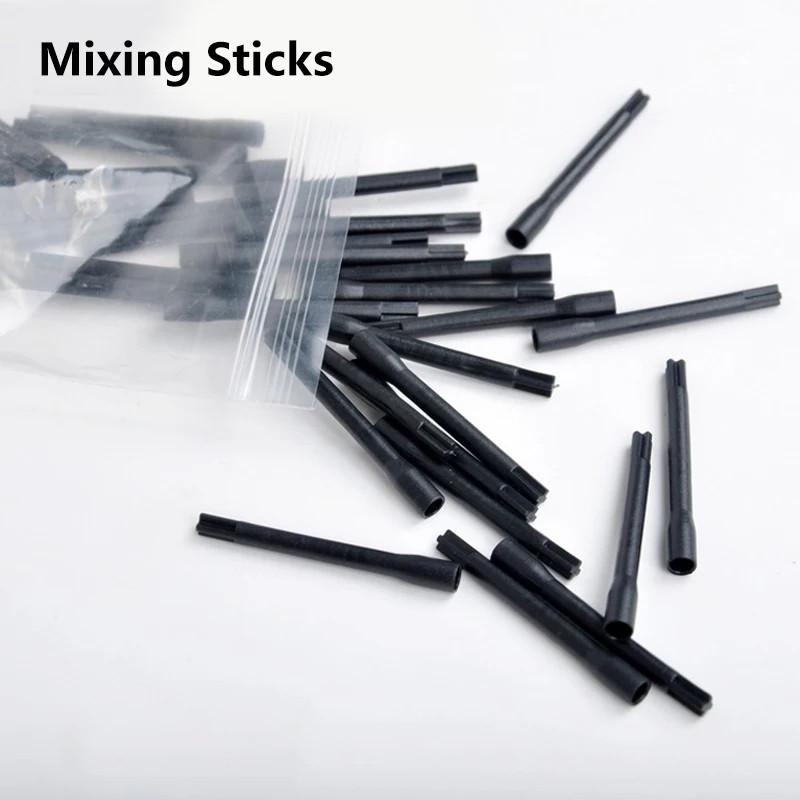 100pcs Plastic Microblading Tattoo Ink Pigment Mixer Sticks PMS Makeup Accessories