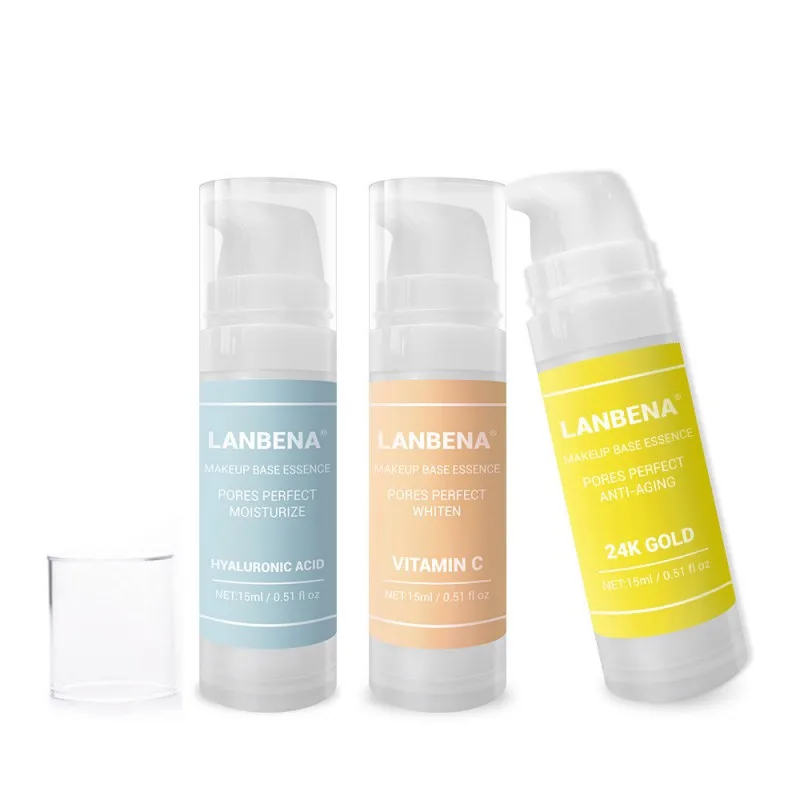 

Vitamin C Hyaluronic Acid 24k Gold Makeup Primer Moisturizing Even Skin Tone Face Care Serum