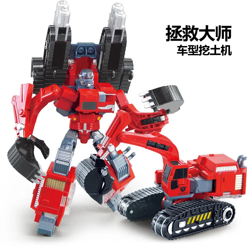 

King wei jiang Transformation Toy Jingang Deformation Robot Alloy Version of Five Fit Model Fire Statue War Set