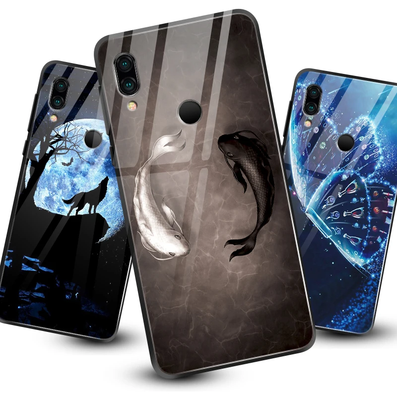 Для Xiaomi Redmi 5A 6A S2 GO Plus закаленное стекло крышка для Vivo Z5X IQOO NEX AS S1 Pro TPU PC задняя Жесткая крышка дизайн киска Coque