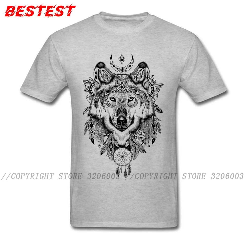Men Tops \u0026 Tees Grey T Shirt Wolf T 