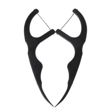 50 шт. бамбуковый уголь зубная нить зубочистки палочка уход за полостью рта чистка зубов D5BF