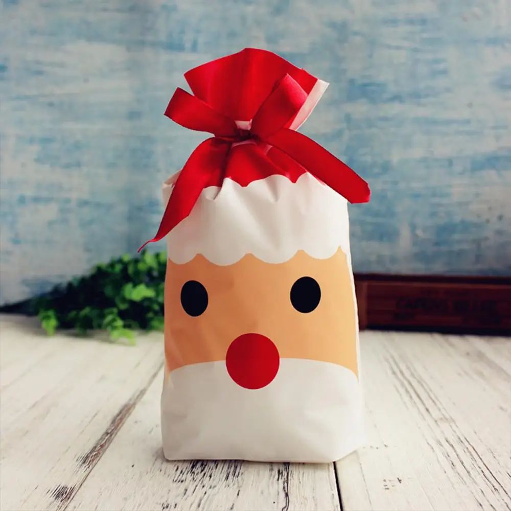 Christmas Gift Bags Plastic Xmas Tree Deer Candy Bag Wedding Party Decorations christmas gift bags gift bags