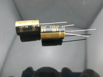 

10pcs JAPAN Panasonic FM 330uf 35V 330mfd Impedance Electrolytic Capacitors