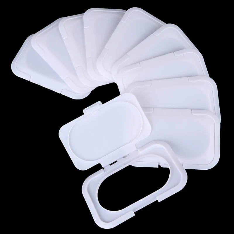 1/5/10pc Reusable Baby Wet Paper Lid Tissue Box Wet Paper Lid No Adhesive Portable Mobile Wipes Wet Paper Box Lid Useful 4