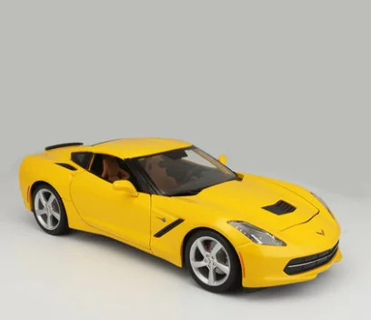 Maisto 1/18 Chevrolet Corvettes модель спортивного автомобиля - Цвет: Цвет: желтый