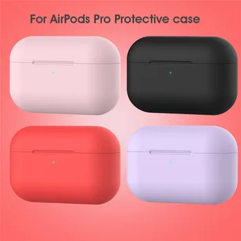 

KJOEW For Airpods pro cover soft silicone simple solid color apple wireless bluetooth headset cover Shockproof Bag for airpods3
