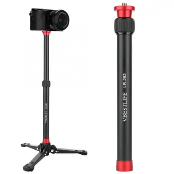 

VBESTLIFE LR-252 Aluminum Alloy Desktop Tripod Extension Rod 2 Sections Studio Accessories