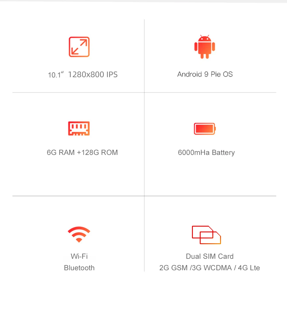 Mx960, 10,1 дюймов, планшетный ПК, android 9,0, 3G, 4G, Lte, планшеты с телефонными звонками, 6 ГБ ОЗУ, 128 Гб ПЗУ, Восьмиядерный фаблет 10