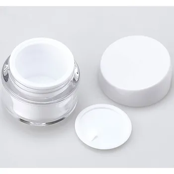 

New 1Pc 30/50g Cosmetic Jar Empty Acrylic Cream Cans Vacuum Bottle Flat Cover Tilt Cover Sample Vials Airless Cosmetic Container