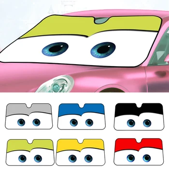 

Aluminium Foil Color Cartoon Big Eyes Car Windshield Sunshade Sun Visor Cover Suitable for Small Medium-sized Small Compact SUV