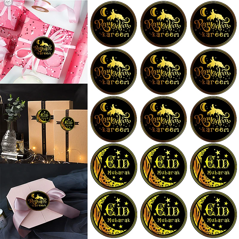 

30Pcs New Style Eid Mubarak Self Adhesive Stickers Student Handbook Diary DIY Gift Lables Decortion Supply Stationery Sticker