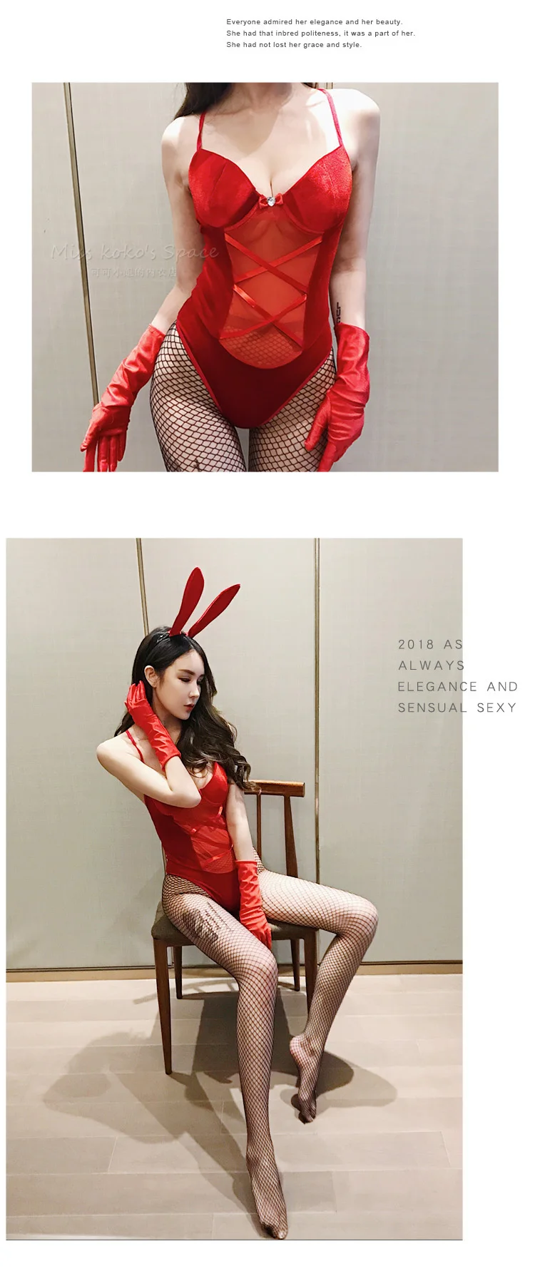 Sexy Bunny Girl Costumes Women Cosplay Halloween Costumes Cute Bunny Outfit for Women Bodysuit Lingerie Sexy Halloween Costumes