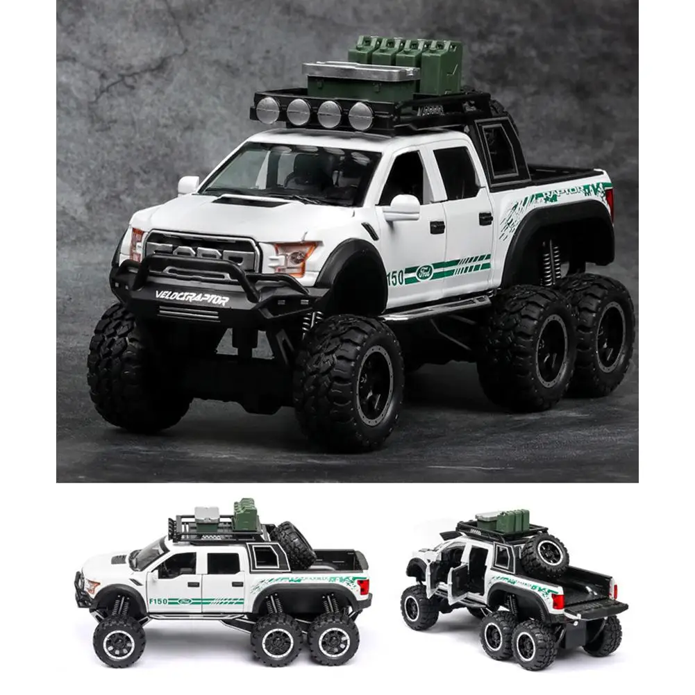 Kuulee 1:32 имитация Raptor F150 Acousto-Optic упругий сплав модель автомобиля детская игрушка для украшения