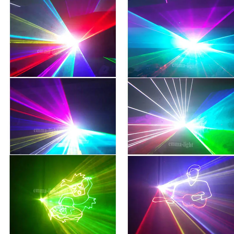 ILDA DMX 5000 МВт многоцветный rgb 3D анимационный профессиональный лазерный проектор