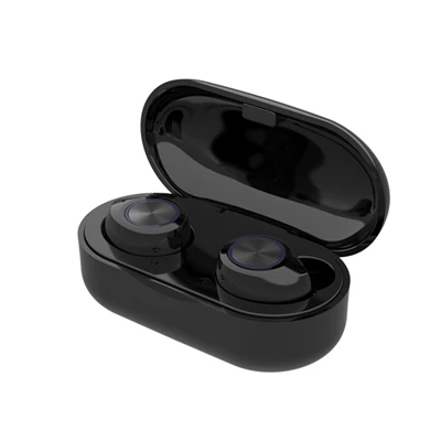 TW60 True беспроводные наушники Touch Bluetooth 5,0 гарнитура спортивные наушники с микрофоном PK Redmi наушники розовый черный - Цвет: Black