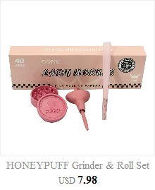 HONEYPUFF Grinder Weed Ceramic Herb Grinder Aluminum 63MM 4 Layers Grinding Machine Spices Grinder Crusher Weed Accessories