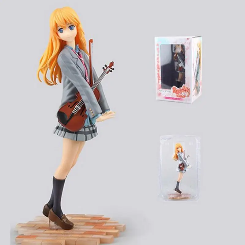 Action Figure Lie in April Kaori Miyazono Cartoon Doll PVC 20cm Japanese Figures
