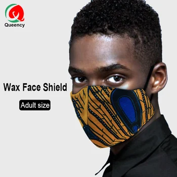 

5pcs /bag Good ankara mask Africa protact facial shield Alduct mask high quality Cotton fabric made 23''*20'' can hold pad