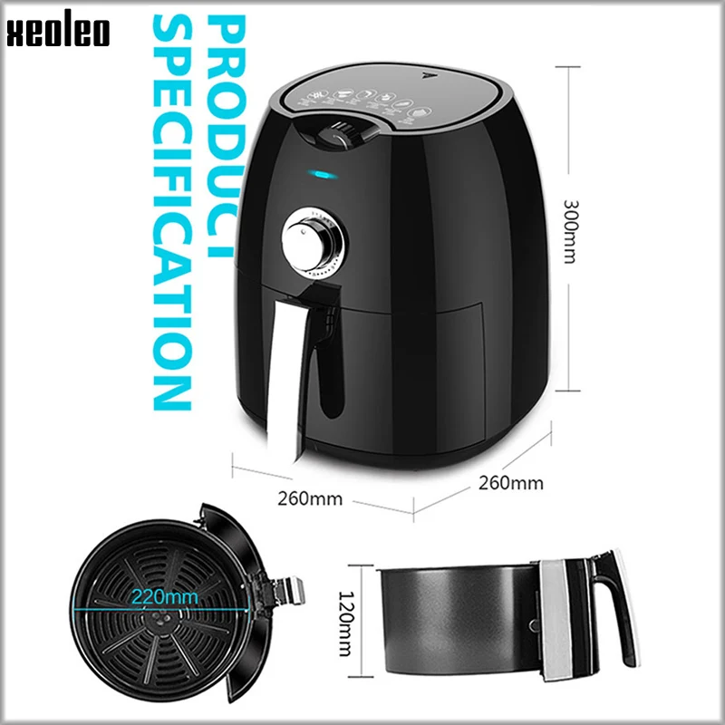 XEOLEO 2.5L аэрофритюрница для приготовления блюд без Электрический frier картофеля фри