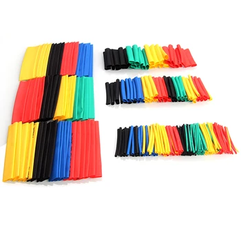 

70/127/164/328/530Pcs Assorted Heat Shrink Tubing 2 : 1 Polyolefin Cable Sleeve Wrap Wire Set Insulated Shrinkable Tube
