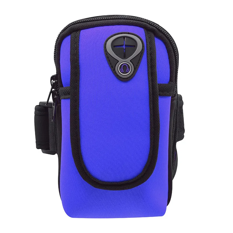 Новинка, спортивная сумка для мобильного бега, нарукавники для Iphone Mi, huawei, на открытом воздухе, для велоспорта, тренажерного зала, водонепроницаемый держатель для мобильного телефона, нарукавная повязка - Цвет: dark blue