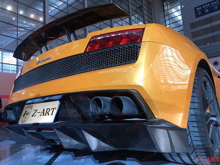Z-ART задний спойлер из углеродного волокна для Lamborghini Gallardo LP550 LP560 LP570 углеродное волокно заднее крыло для Lamborghini Gallardo