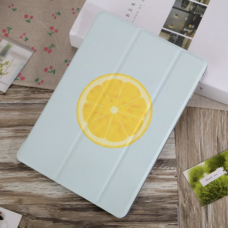 Ультра тонкий умный чехол с рисунком лимона для iPad Air 1/2 новый 2018 подставка 234 mini
