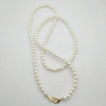

Sweet Portable Imitate Pearl Bag Strap Belt Obag Handles Chain Women Handbag Shoulder Bag Strap Replacement Long Bag Accessories